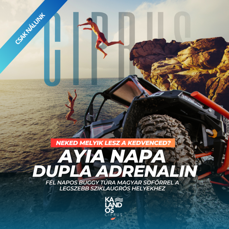 Sziklaugrós szigettúra Ayia Napa + Protaras