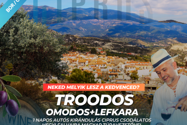 Omodos- Lefkara-Troodos  Egész napos privát autós kirándulás Ciprus hegyvidéki arcához